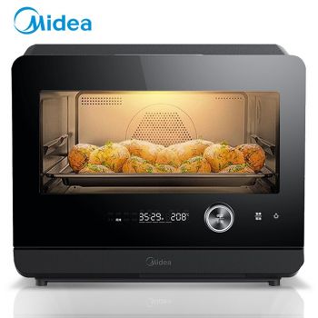 美的（Midea）PS20C1蒸烤箱家用台式多功能二合一烘焙台式烘焙电烤箱蒸箱20升大容量