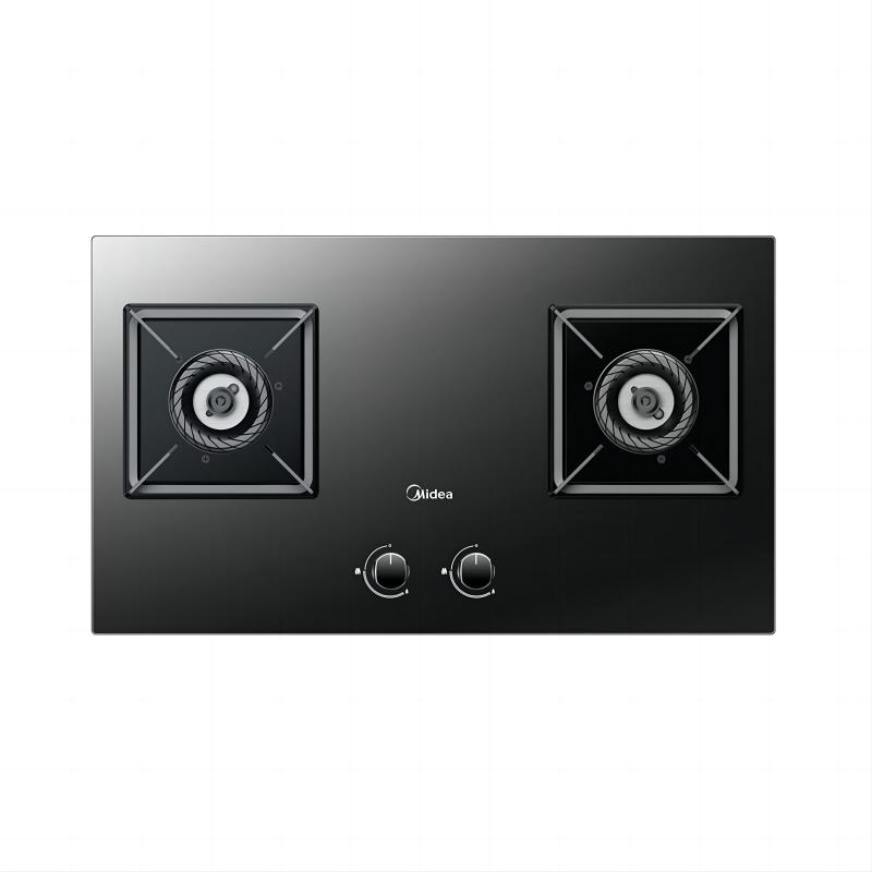 美的（Midea）燃气灶液化气灶大火力黑晶面板JZY-Q330（液化气/煤气罐专用）