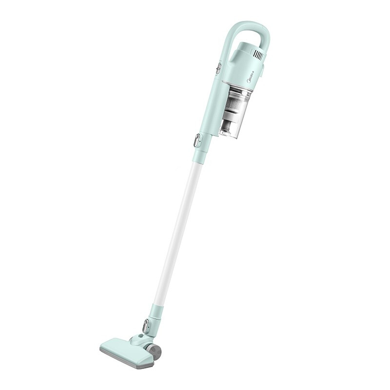 美的（Midea）D1Lady 样式吸尘器家用小型大吸力手持推杆二合一地毯沙发宠物清洁 淡绿色
